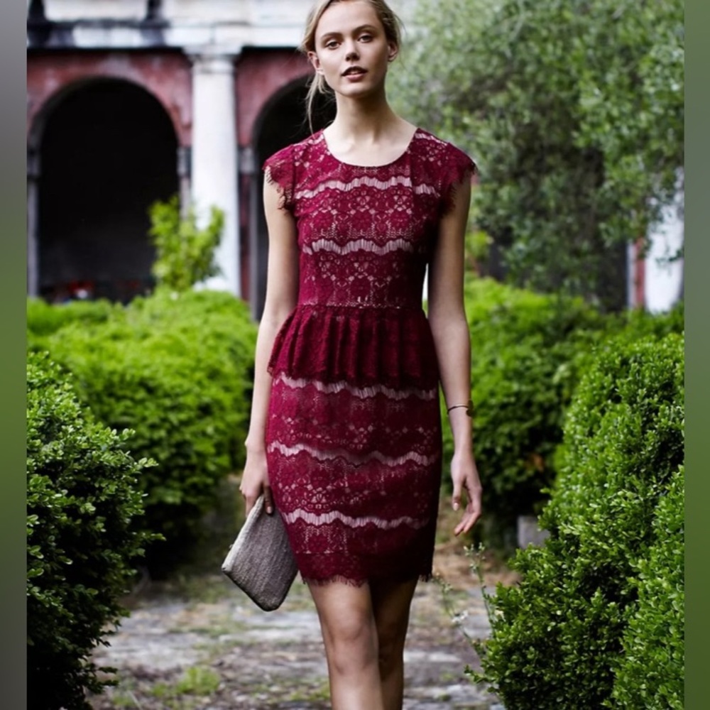 Anthropologie Maeve Elsa Peplum‎ Dress
